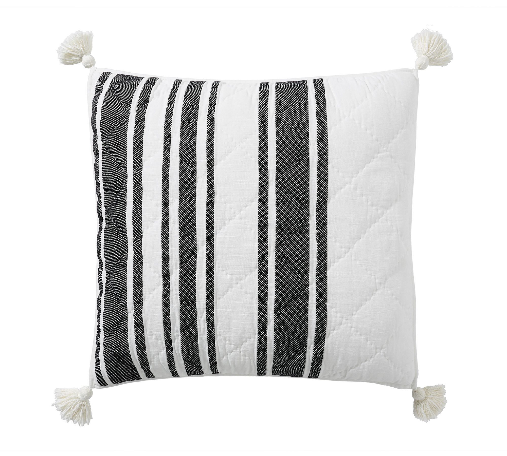 Mesa Striped Handcrafted Cotton Quilted Sham