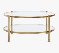 Everson Round Glass Coffee Table (41&quot;)