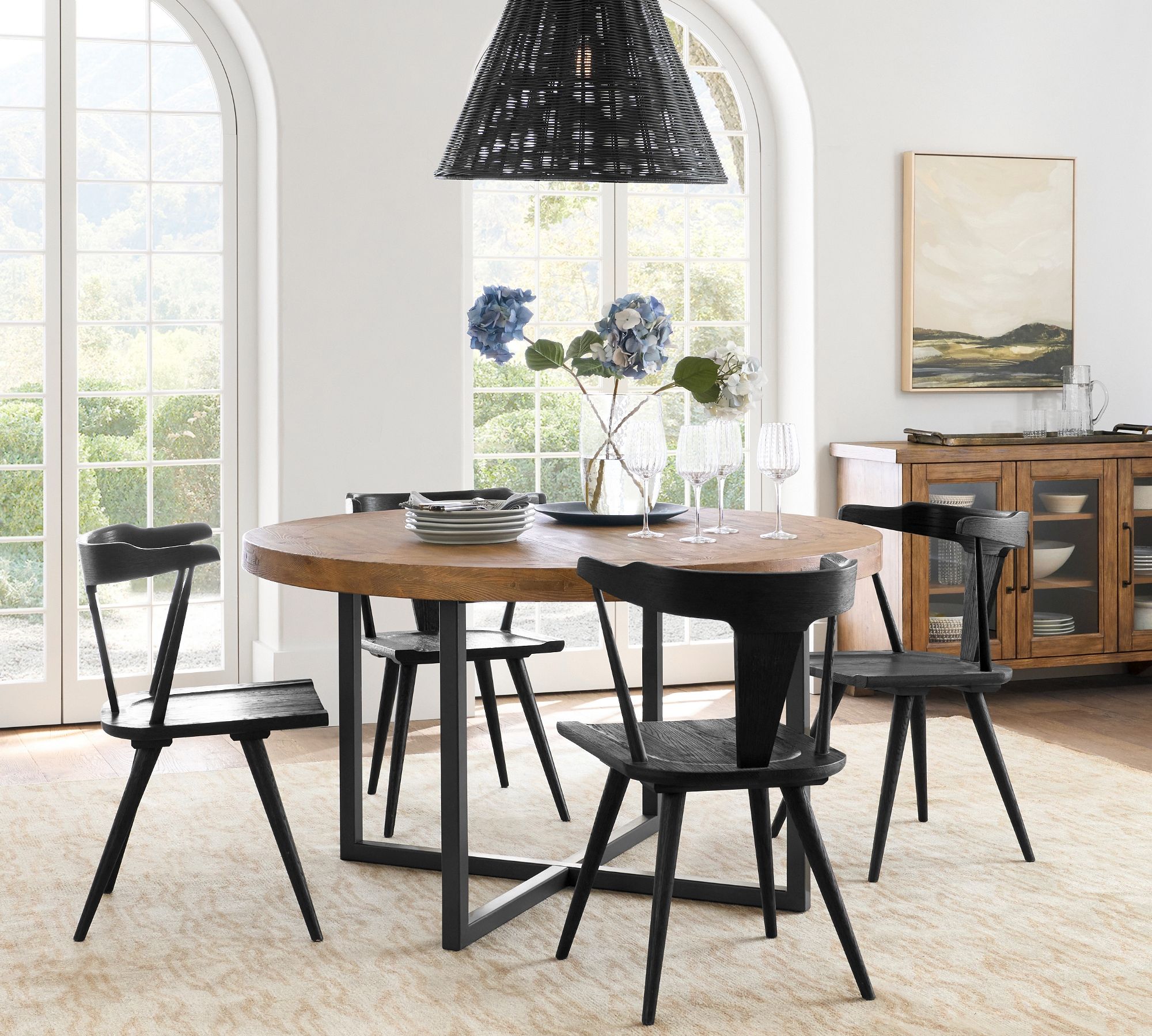 Malcolm Round Extending Dining Table (54"-76")