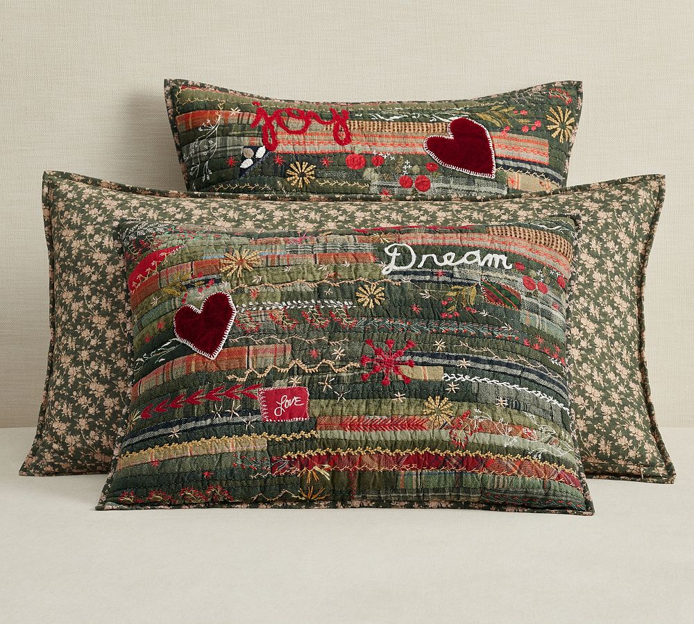 Winter Dreams Handcrafted Reversible Quilted Sham Pottery Barn