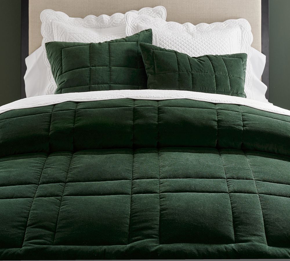 Pottery Barn Velvet Quiltnull