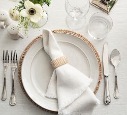 Frayed Oversized Linen Napkins - Set of 4