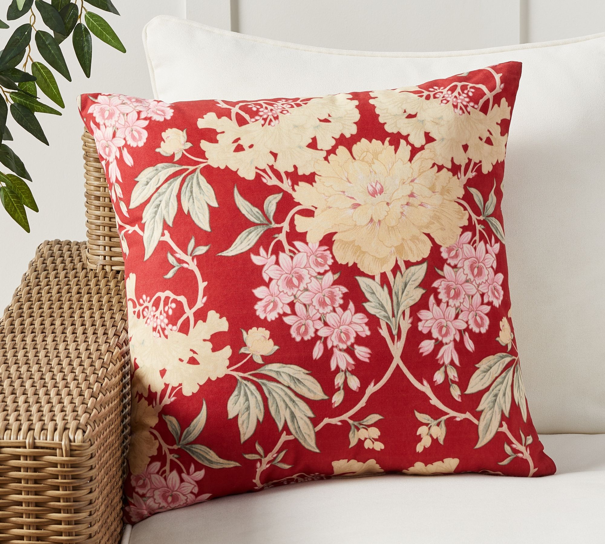 Pottery Barn Gabrie Floral Outdoor Pillow The Summit at Fritz Farm