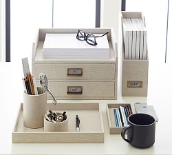 Linen Home Office Accessories Collection