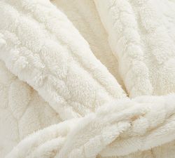 Cable Plush Robe | Pottery Barn