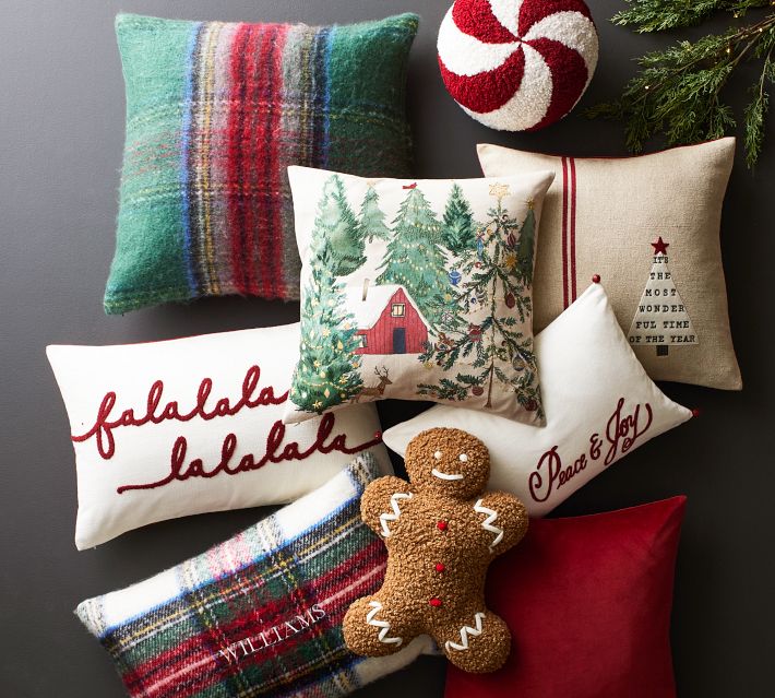 Pottery barn holiday pillows sale