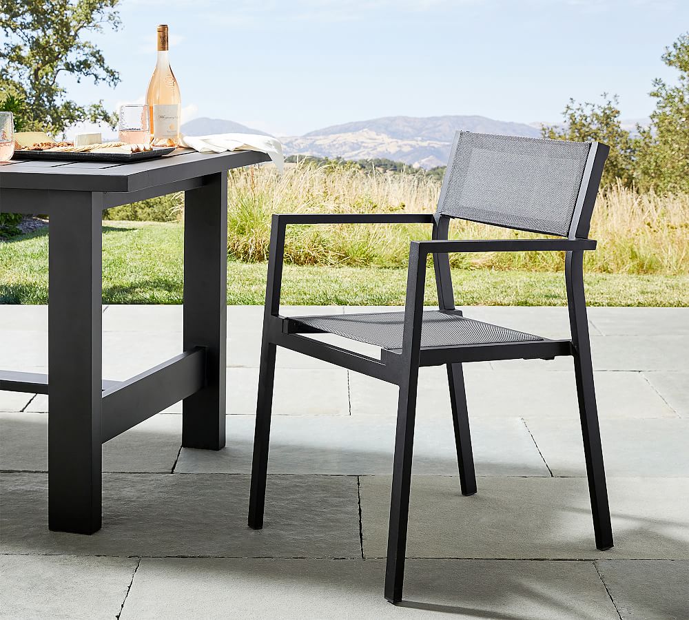 Fiji Metal Outdoor Dining chair with cushions (1 pair)