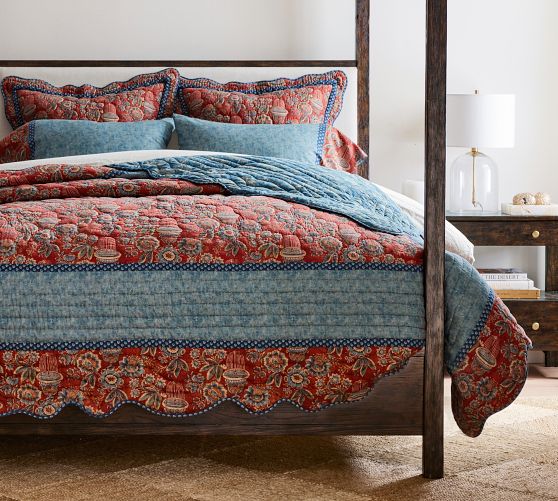 Pottery Barn Fisher Coastal on sale Reversible Cotton Duvet Full/ Queen Multi