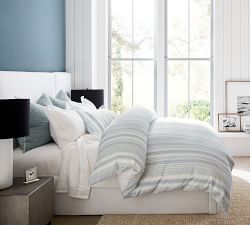 Hawthorn Striped Cotton Duvet Cover | Pottery Barn