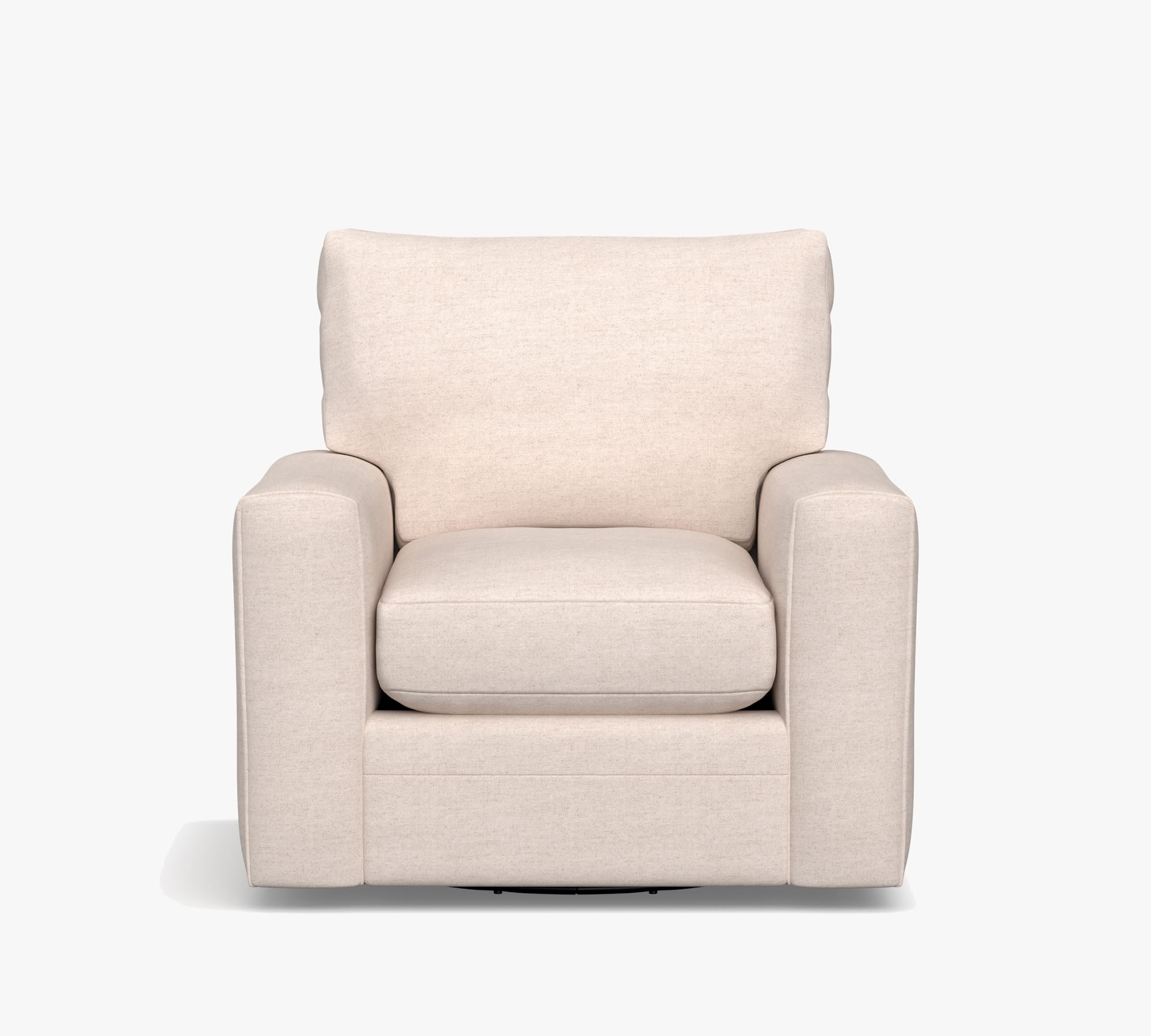 Open Box: Pearce Modern Square Arm Swivel Chair