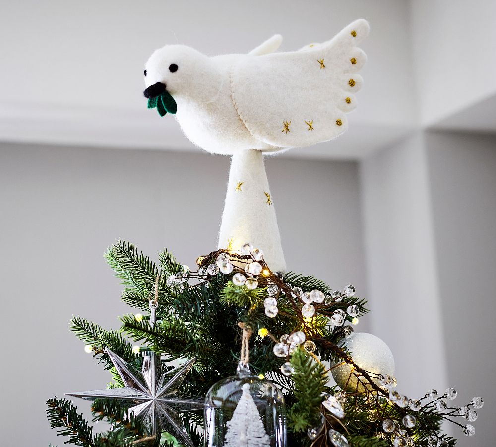 Felt Dove Tree Topper Pottery Barn