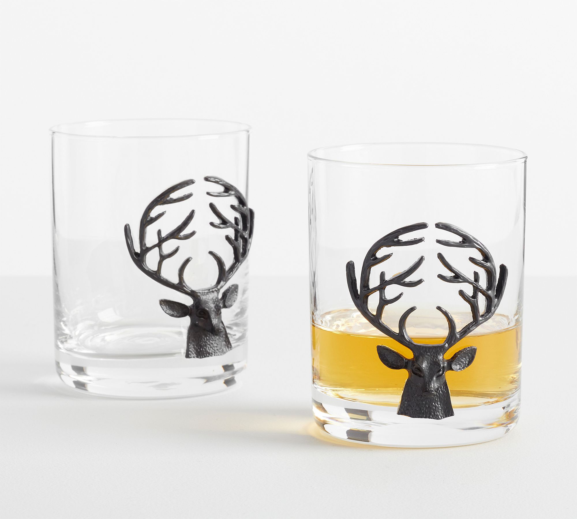 Stag Double Old Fashioned Glasses - Set of 2