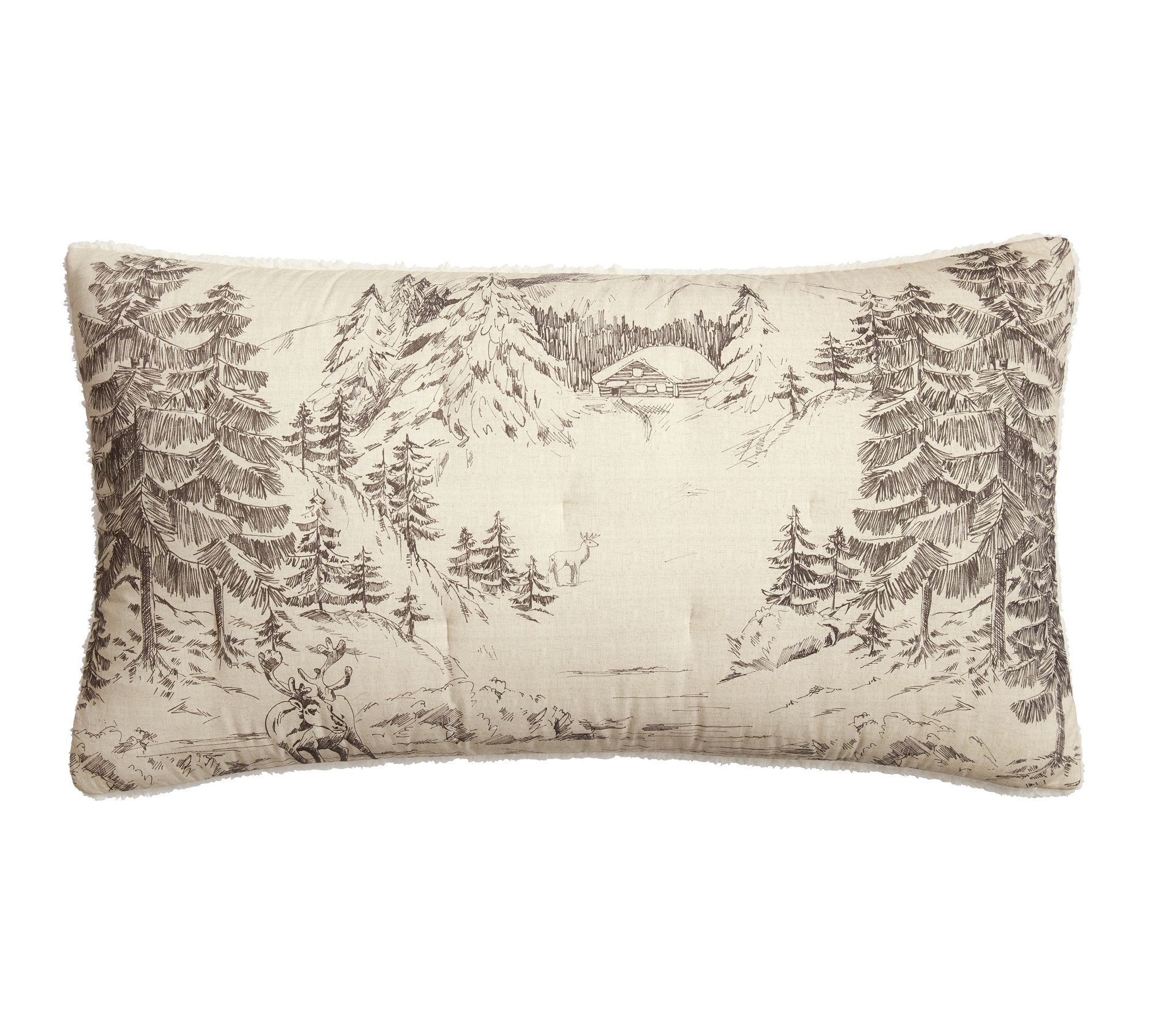 Rustic Forest Sherpa Comforter Sham