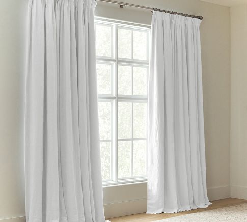 Pottery Barn CURTAIN CLASSIC offers BELGIAN FLAx LINEN 50 by 84