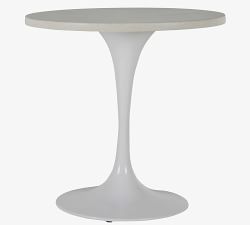 Randolf 36&quot; Travertine Round Pedestal Dining Table