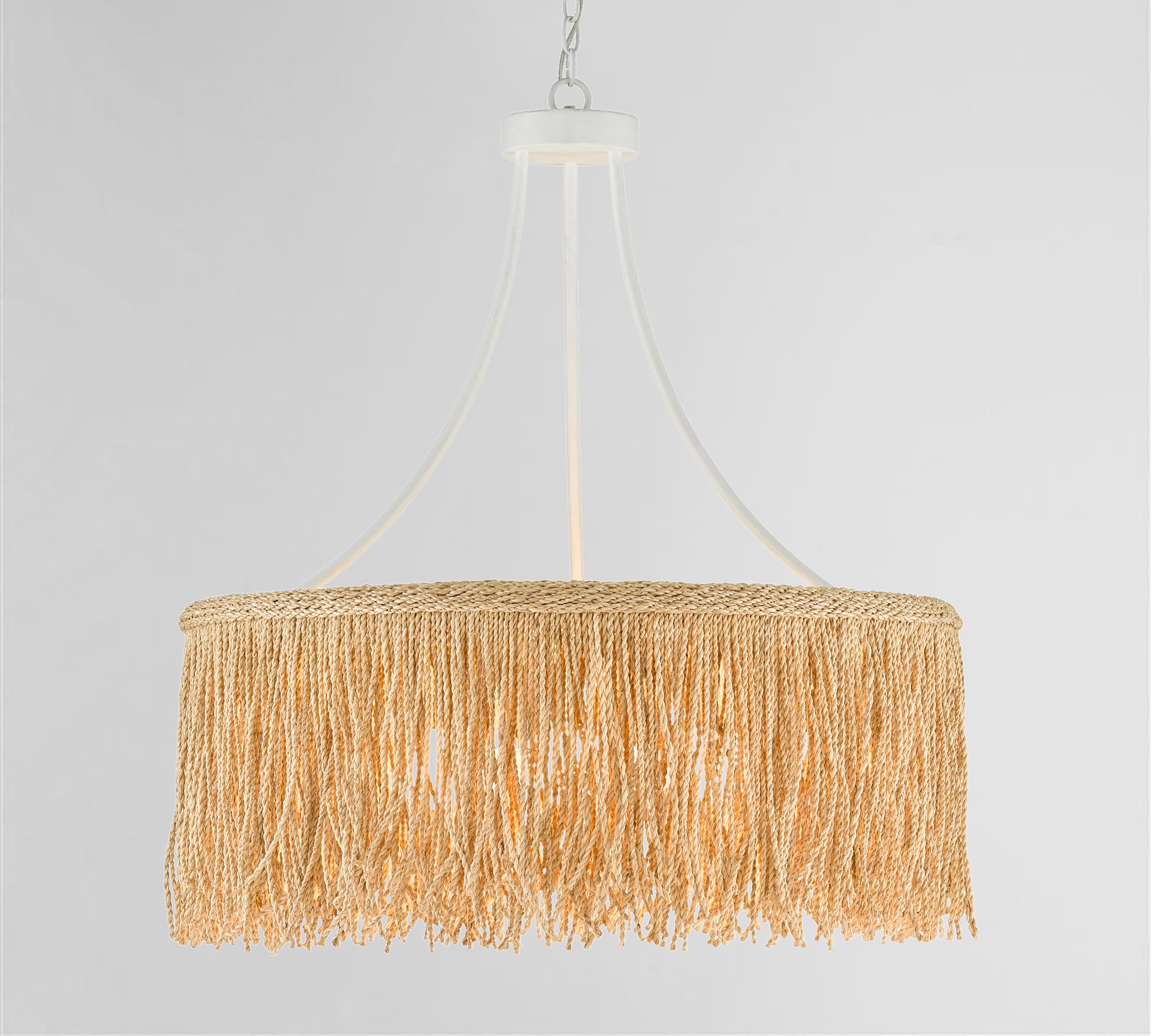 Jolene Natural Abaca Rope Chandelier