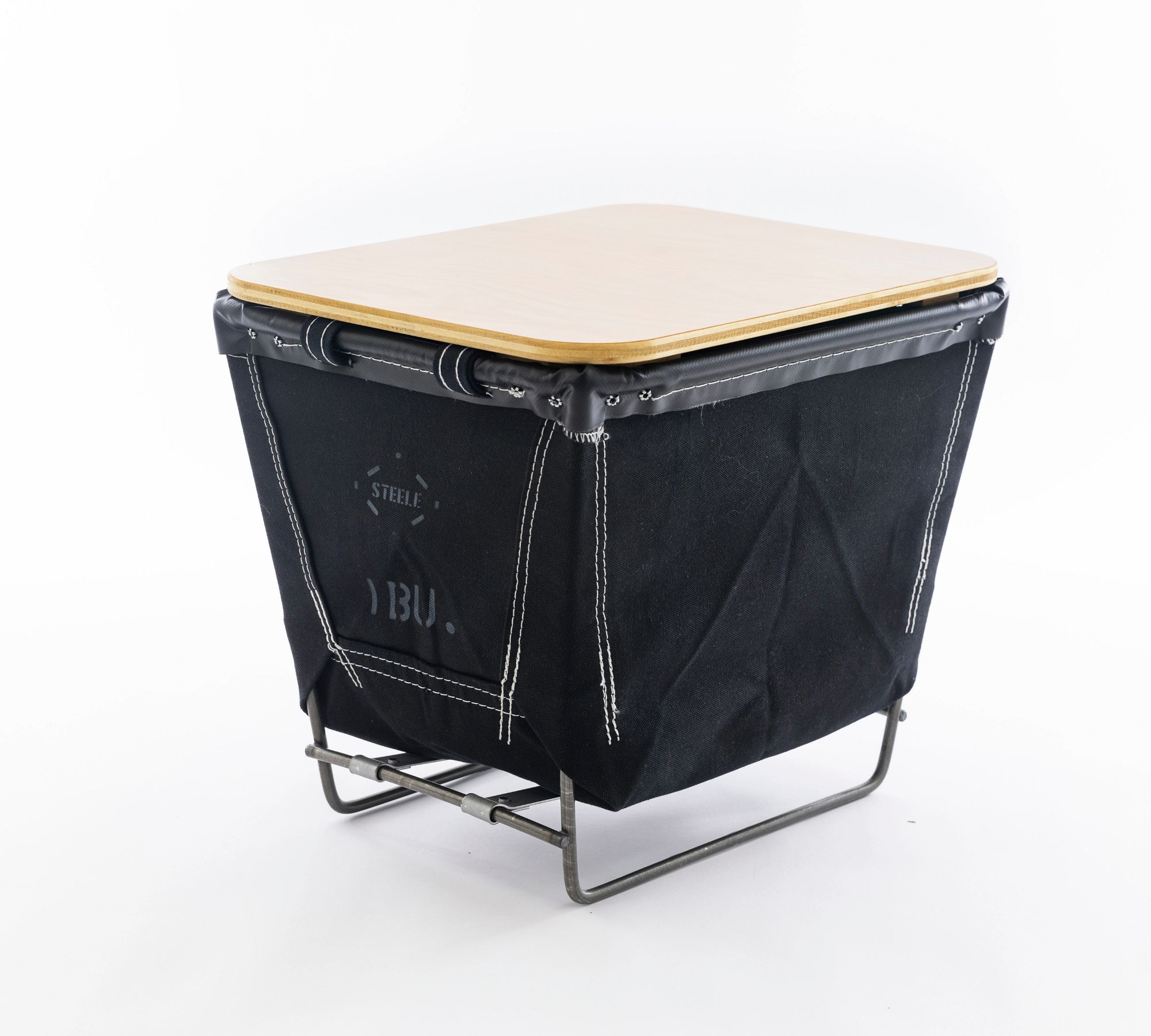 Rectangle Canvas Laundry Basket with Wheels