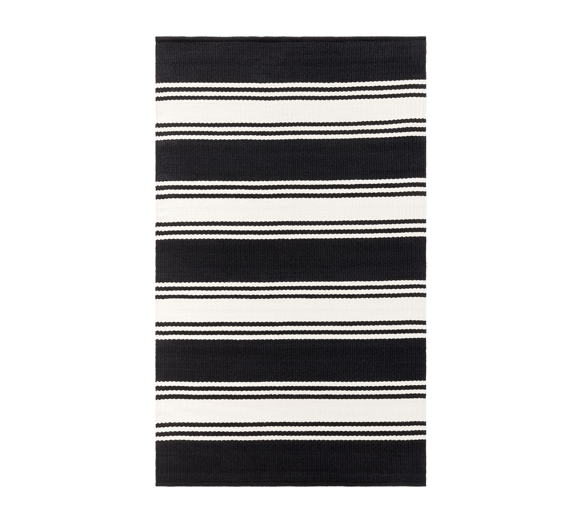 Modern Farmhouse Stripe Outdoor Performance Rug