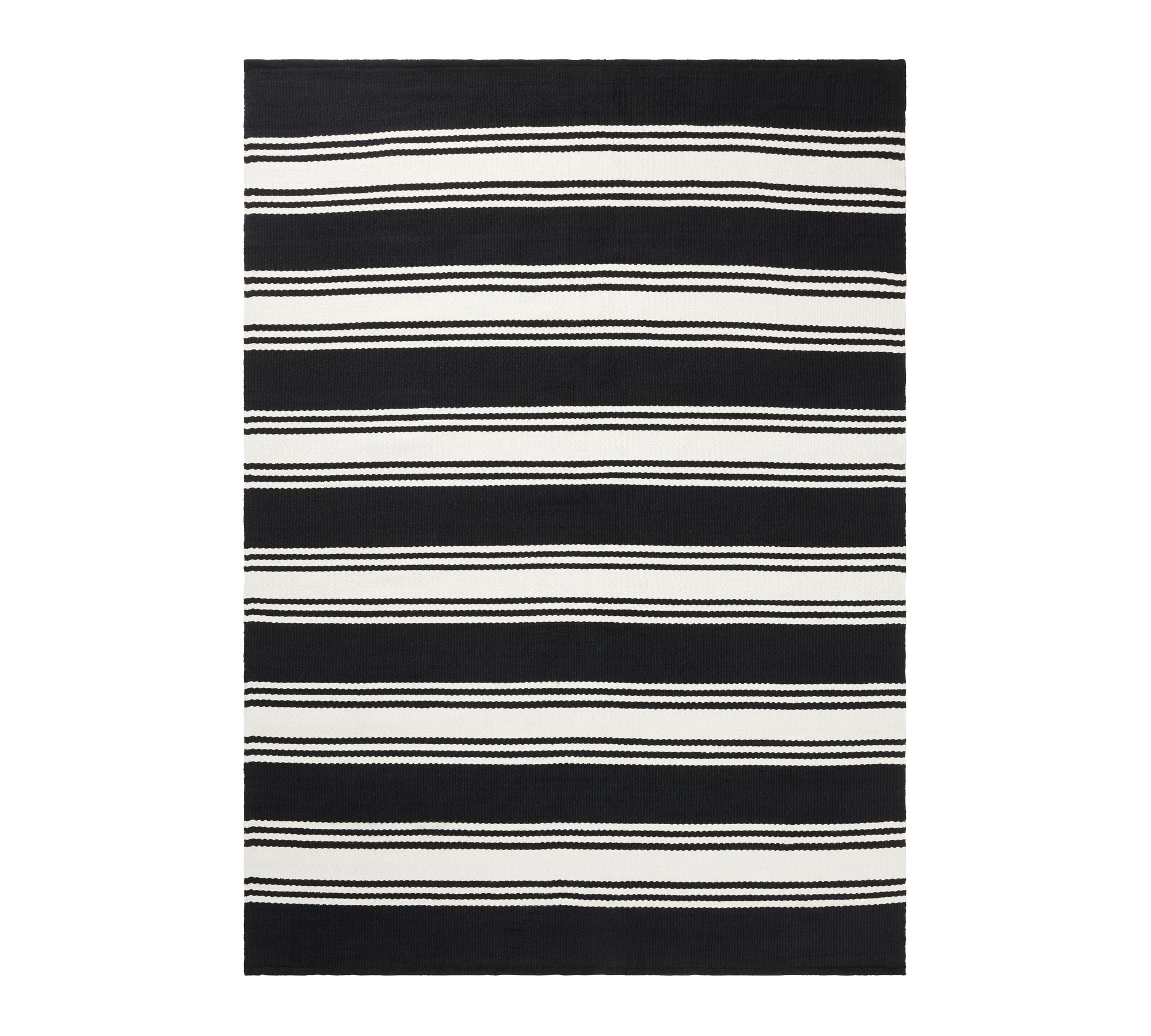 Modern Farmhouse Stripe Outdoor Performance Rug