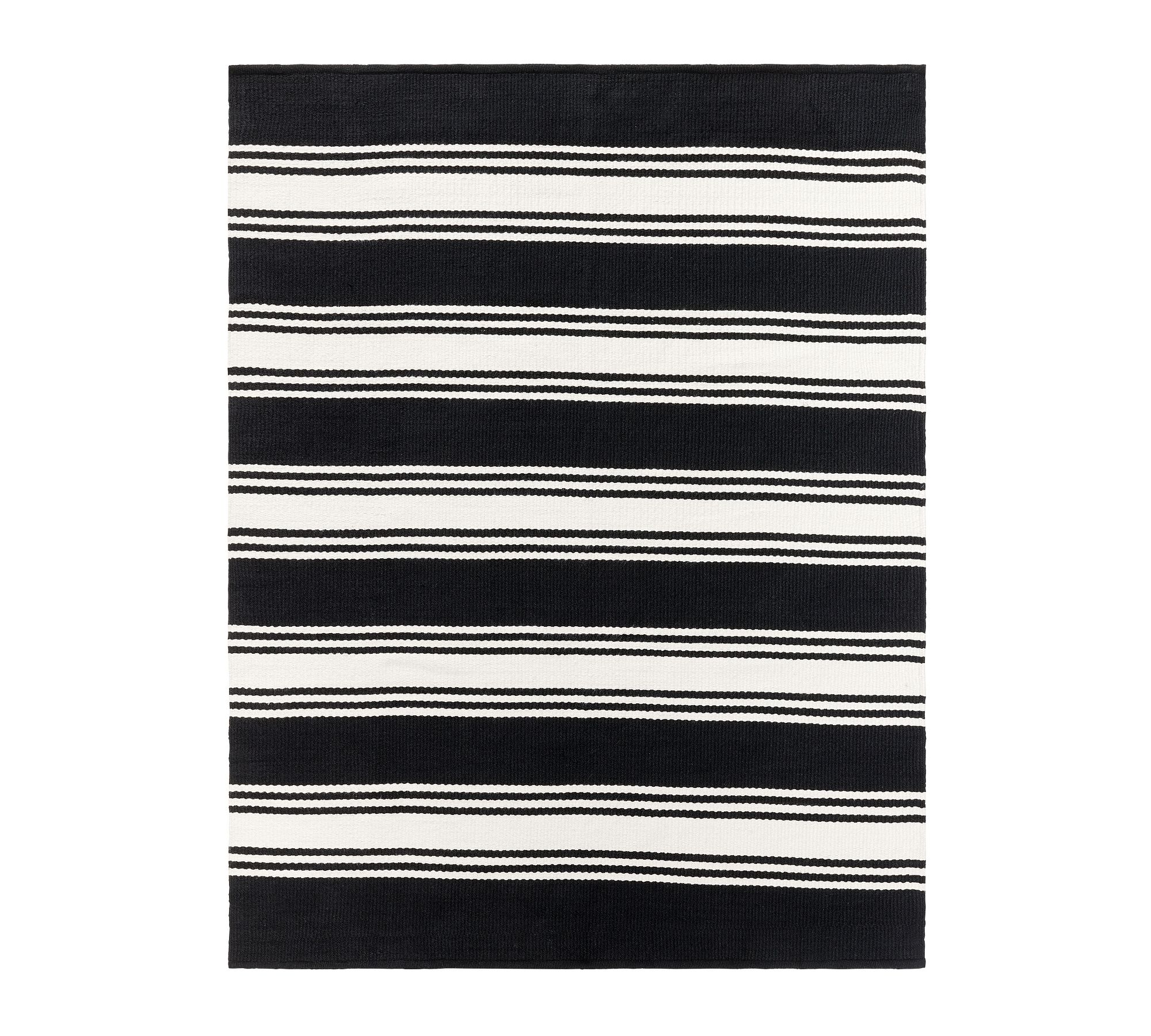 Modern Farmhouse Stripe Outdoor Performance Rug