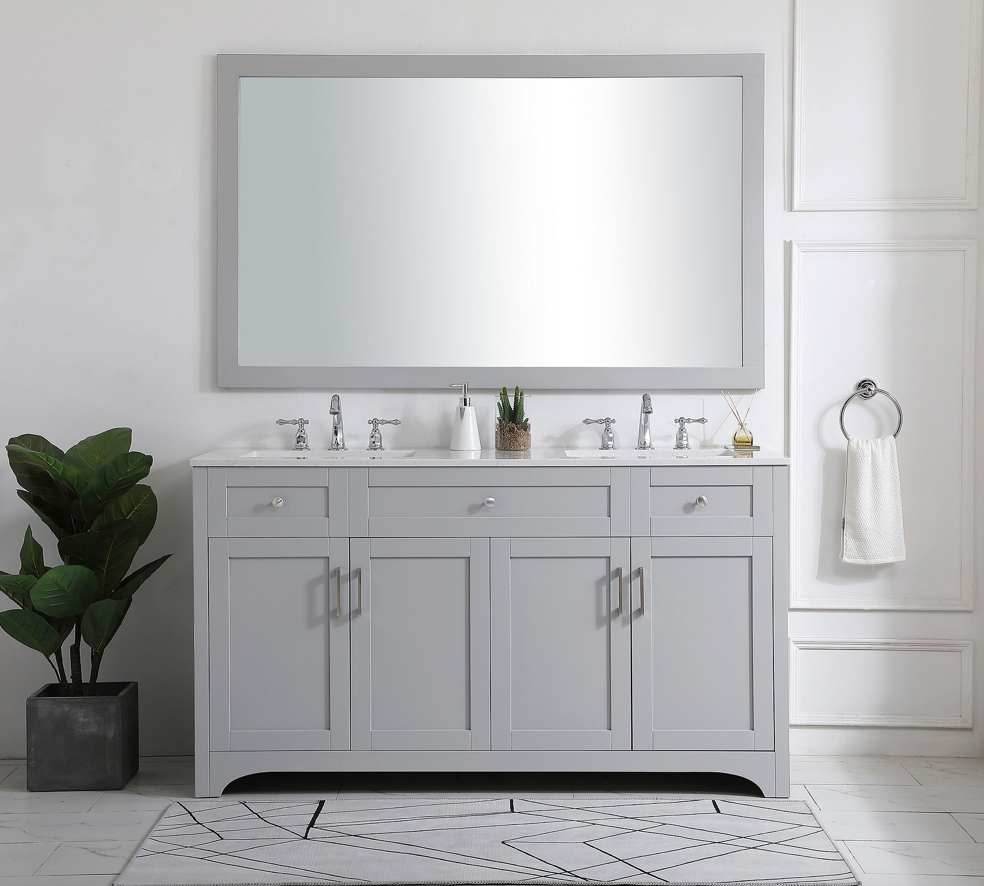 Cedra 60" Double Sink Vanity