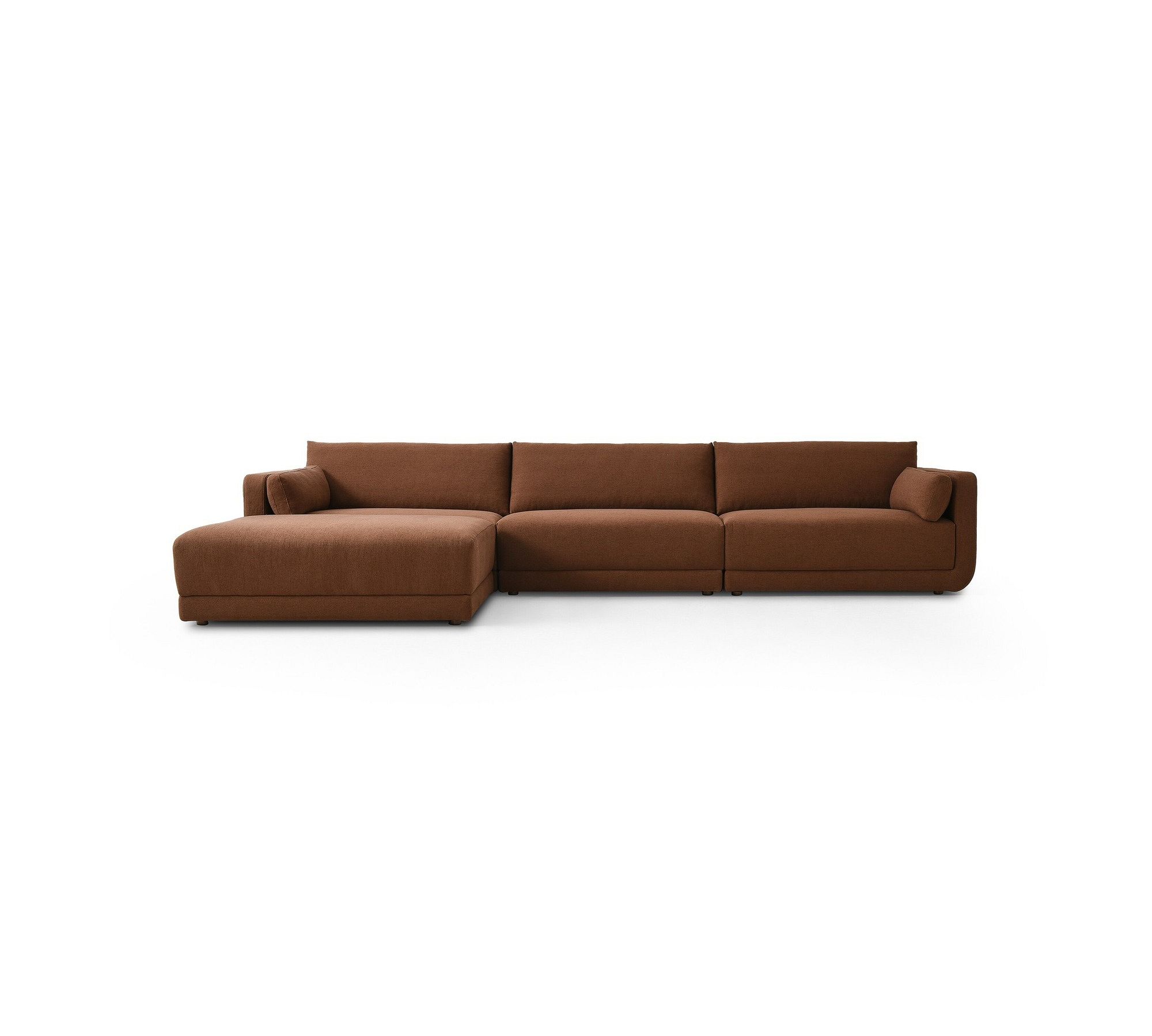 Hillcrest Upholstered 3-Piece Sectional with Ottoman (153")