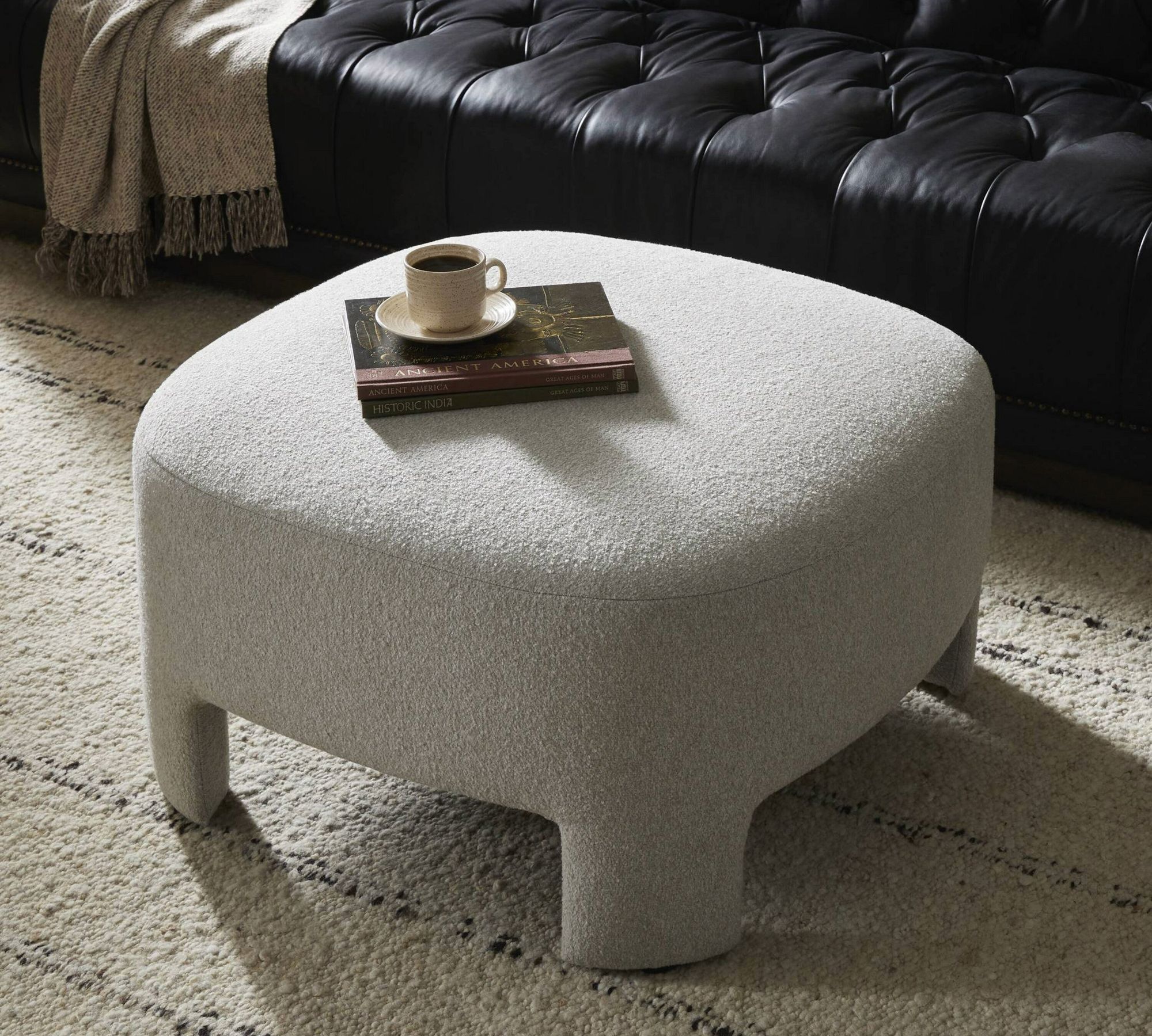 Heritage Upholstered Ottoman (32")