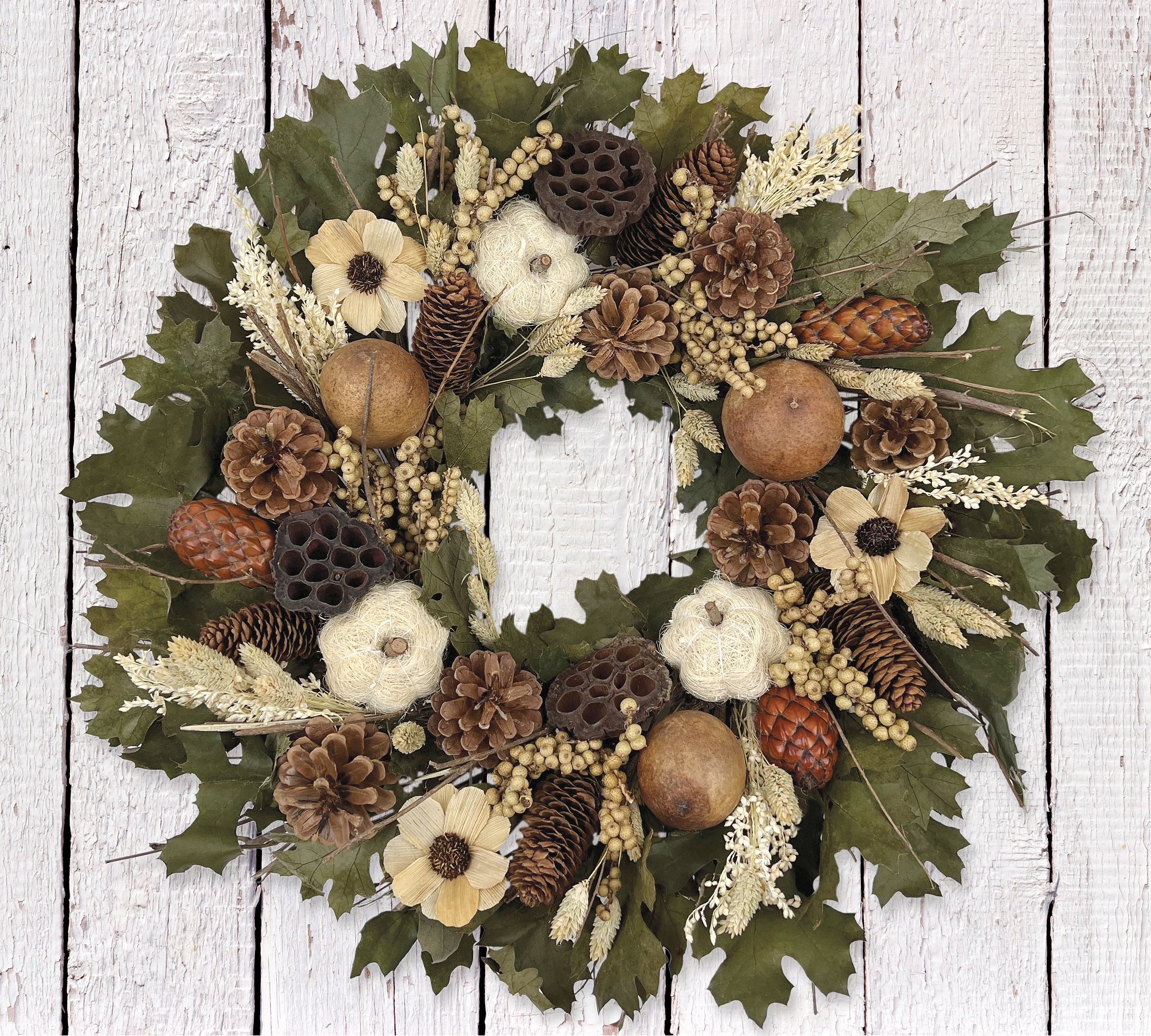 Dried Oak Forest Wreath