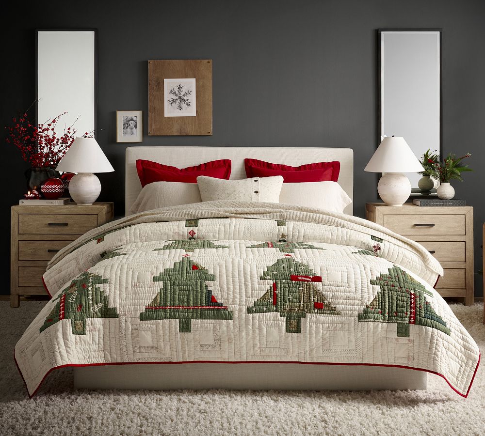 Arden Tree Handcrafted Quilt | Pottery Barn