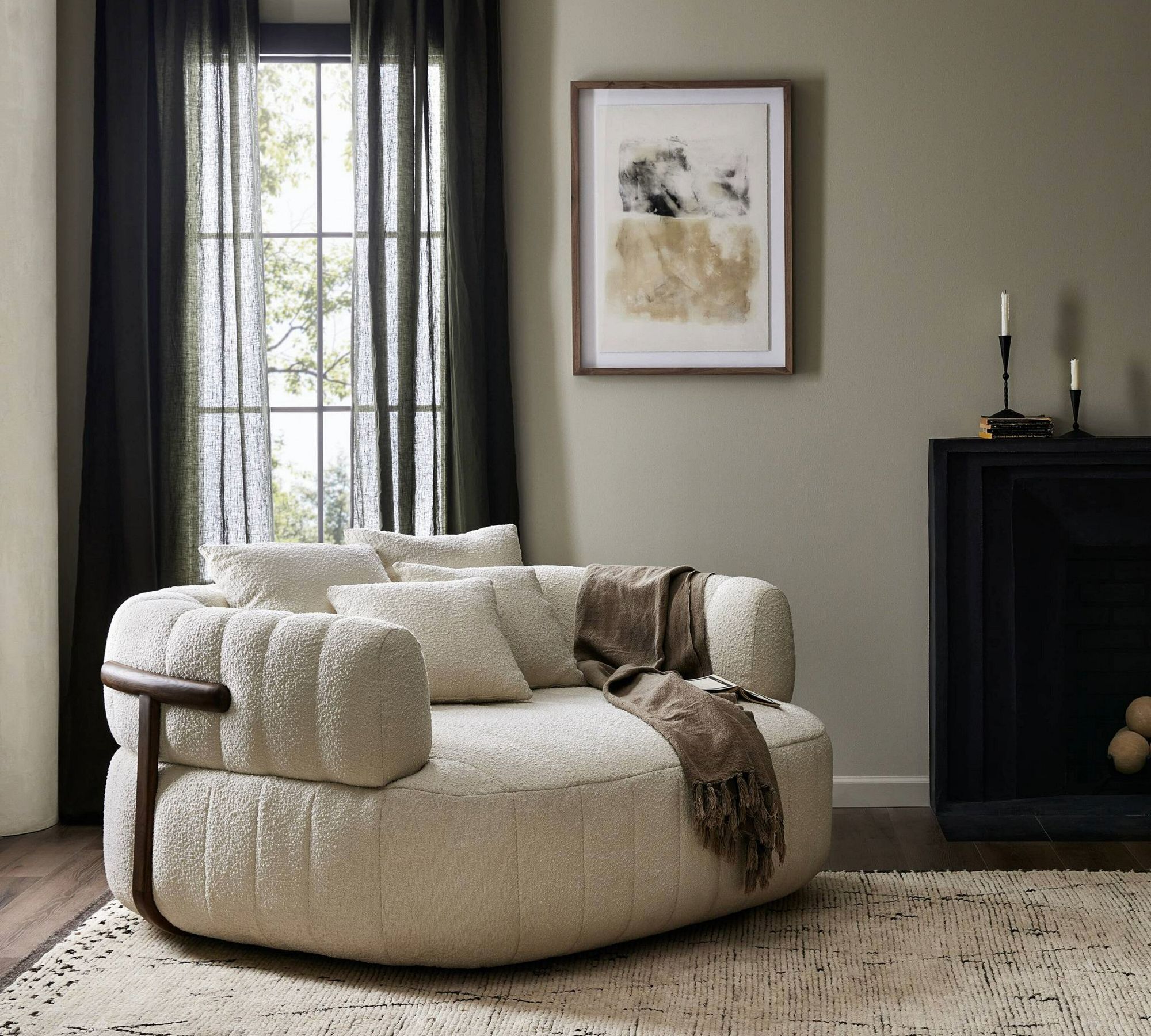 Highland Upholstered Media Lounger