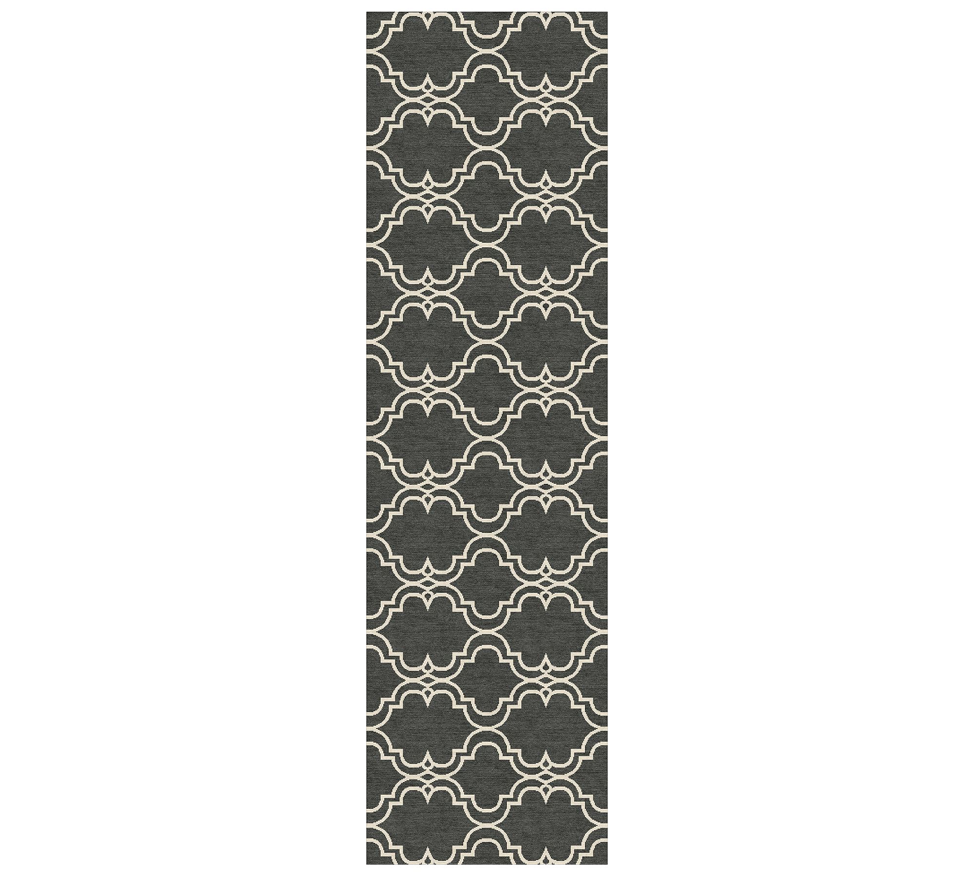 Scroll Tile Hand-Tufted Wool Rug