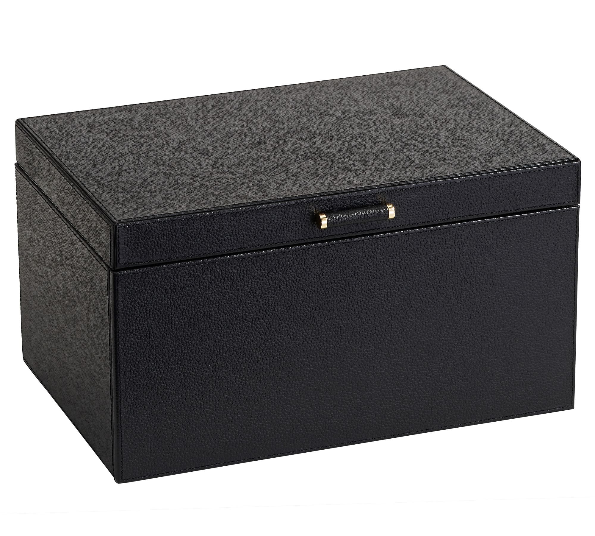 Quinn Leather Jewelry Box - Shadow Printed