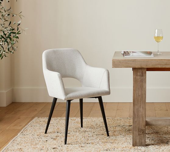 Ivy Upholstered Dining Armchair | Pottery Barn