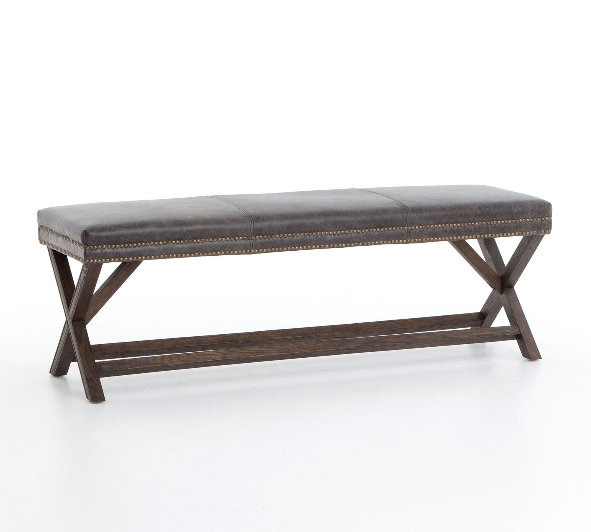 Aldrich Leather Bench (17.5")