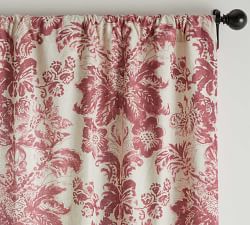 Thea Print Linen Cotton Rod Pocket Curtain