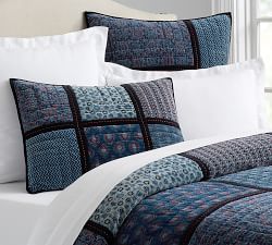 Jori Velvet Patchwork Quilt &amp; Shams