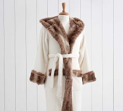 Faux Fur Ombre Robe