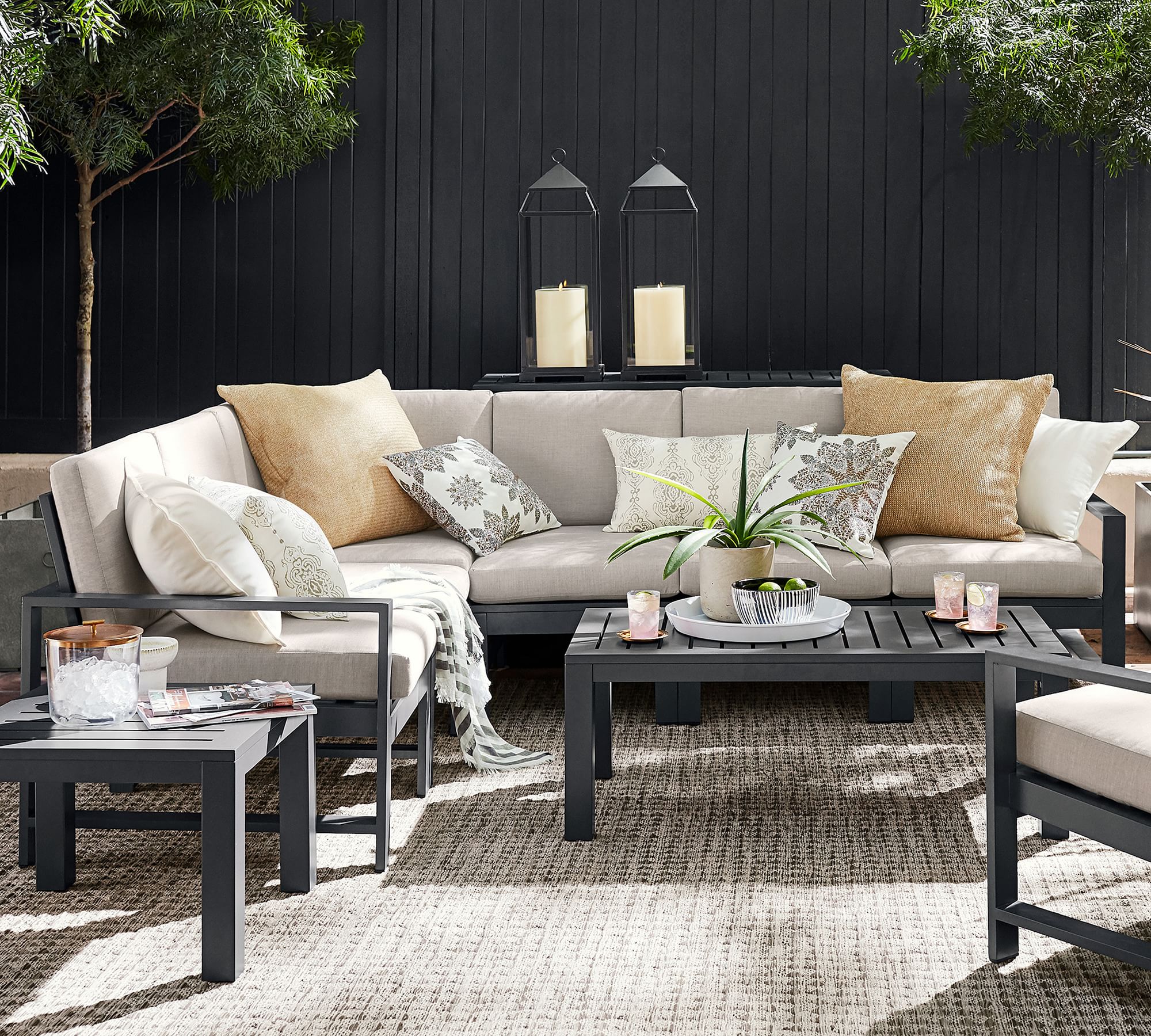 Build Your Own - Indio Metal Outdoor Sectional Components