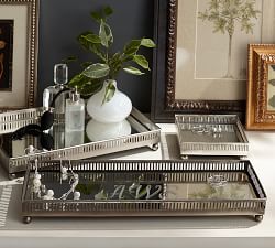 Mirrored Dresser-Top Trays