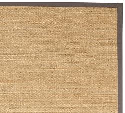 Custom Color-Bound Seagrass Rug