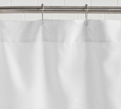 Retreat Fabric Shower Curtain Liner | Pottery Barn