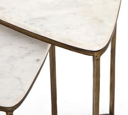 Cecilia Marble Nesting End Tables