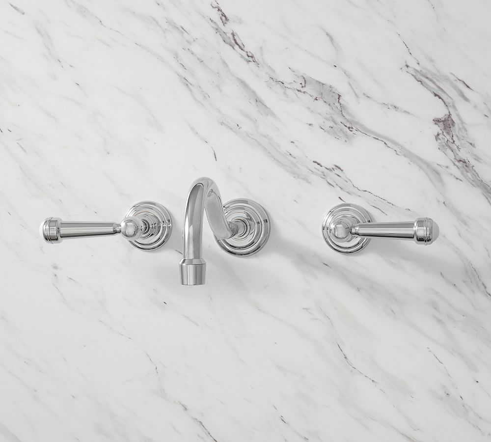 Sussex Lever Handle Wall Mounted Bathroom Faucet