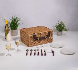 Bedford Woven Picnic Basket - Set for 2