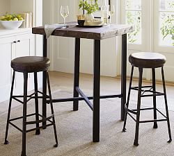 Griffin Square Reclaimed Wood Bar Height Table