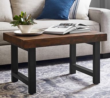 Griffin Petite Reclaimed Wood Coffee Table | Pottery Barn