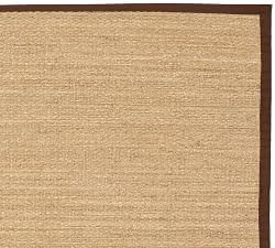 Custom Color-Bound Seagrass Rug