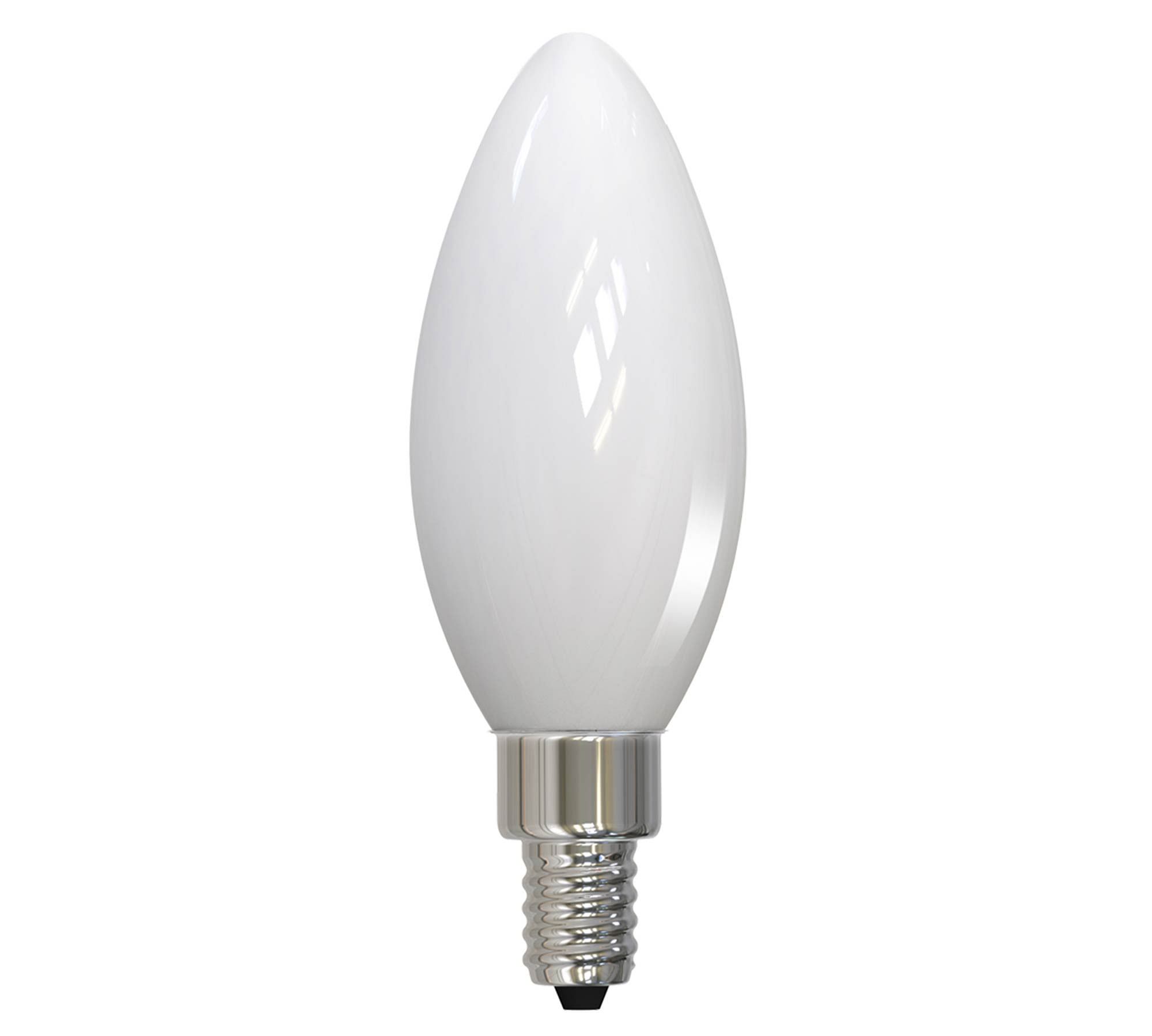 B11 Milk Glass Torpedo Candelabra LED Bulb - Pack of 4