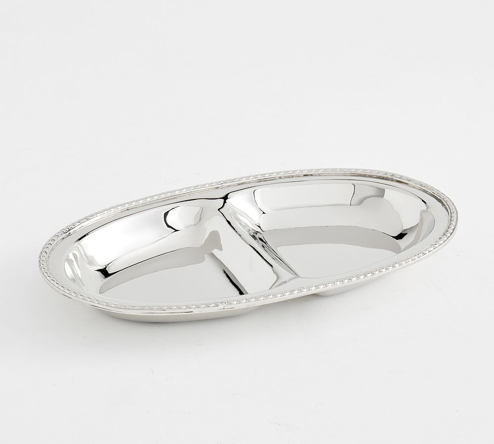 Heritage Silver Divided Platter Pottery Barn