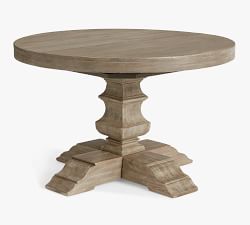 Banks Round Pedestal Extending Dining Table (48&quot;-72&quot;)